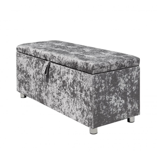 Imola Crushed Velvet Blanket Box