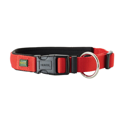 Hunter Vario Plus Neoprene Collar, Large, Red/Black