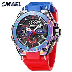 SMAEL Men's Watches Sports Outdoor Waterproof Military Watch Date Multi Function Tactics LED Alarm Stopwatch Lightinthebox