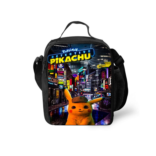 (A) Kids Pokemon Pikachu Insulated Lunch Bag School Snack Picnic Box Travel Hand Bag Can Be Customized