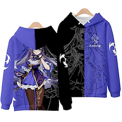 Inspired by Genshin Impact Cosplay Cartoon Manga Back To School 3D Harajuku Graphic Kawaii Hoodie For Men's Women's Adults' 3D Print 100% Polyester Lightinthebox