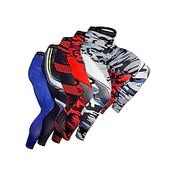 Men's Running Tights Leggings Compression Pants Compression Clothing Athletic Athleisure Winter Spandex Breathable Quick Dry Soft Fitness Gym Workout Performance Sportswear Activewear Color Block Lightinthebox