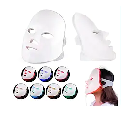 LED Facial Mask Beauty Skin Rejuvenation Photon Light 7 Colors Mask Therapy Wrinkle Acne Tighten Skin Tool Facial Machiner Lightinthebox