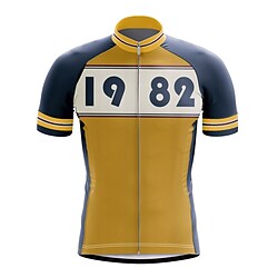 21Grams Men's Cycling Jersey Short Sleeve Bike Jersey Top with 3 Rear Pockets Mountain Bike MTB Road Bike Cycling Breathable Quick Dry Moisture Wicking Back Pocket Green Blue Yellow Sports Clothing Lightinthebox