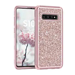 Phone Case For Samsung Galaxy Back Cover S21 FE 5G S21 S21 Plus S21 Ultra Note 20 Ultra S10 S10 Note 20 Shockproof Glitter Shine Glitter Shine PC Lightinthebox