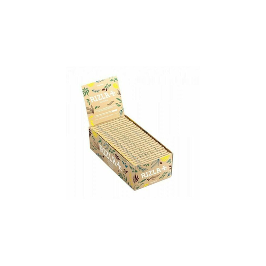 (25 Booklets (Half Box)) RIZLA NATURA REGULAR SIZE ORGANIC HEMP Slim NATURAL Rolling Paper