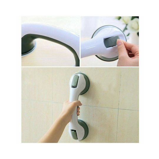 Safety Bathroom Aid Bath Shower Hand Grip Grab Suction Cup Towel Rail Bar Handle
