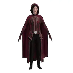 Scarlet Witch Wanda Django Maximoff Outfits Masquerade Women's Movie Cosplay Cosplay Costume Party Fuchsia Red Leotard / Onesie Cloak Headwear Masquerade Polyester Lightinthebox