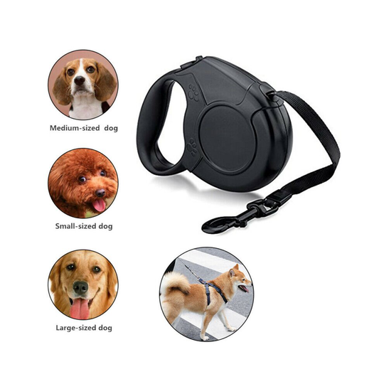 8-50KGS Large Dog Lead Leash Retractable Extendables Lockable 8M
