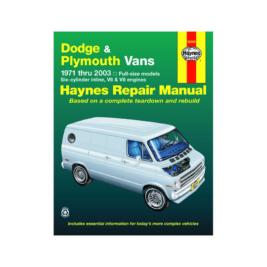 Dodge & Plymouth Vans (71-03) Haynes Repair Manual (USA) (Paperback) ~
