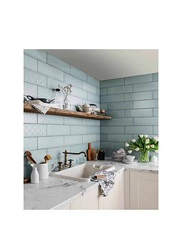 Topps Tiles Attingham Seagrass Geo Decs 0.3M2 (Box Of 1 Tiles)