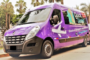 Private transfer in medium van from Lima Airport (QuickLlama Airport Shuttle)