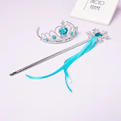 Elsa Masquerade Flower Girl Dress Tiara Girls' Movie Cosplay A-Line Slip Cosplay Vacation Dress Light Purple Golden Purple Crown Wand Halloween Carnival Masquerade Alloy Lightinthebox