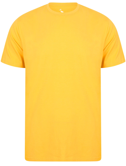 T-Shirts Kinsley Basic Cotton Crew Neck T-Shirt In Yolk Yellow - South Shore / XL - Tokyo Laundry