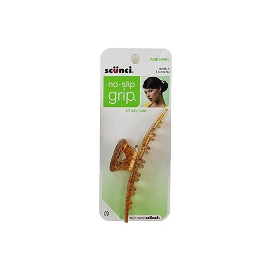 Scunci No-Slip Grip for Fine Hair Jaw Clip, Assorted Colors 1 ea (Pack of 2)