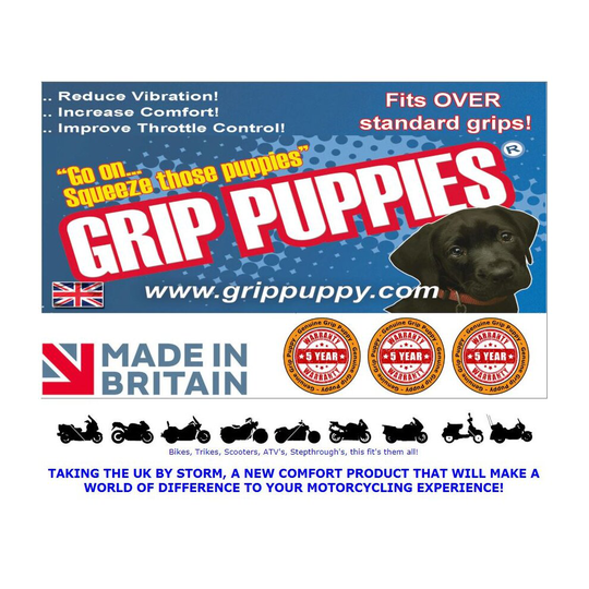 Motorcycle universal grip puppies comfort grips covers anti vibration