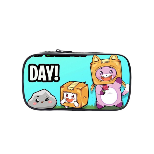 (18) Lankybox Pencil Box Students Anime Pen Case Storage