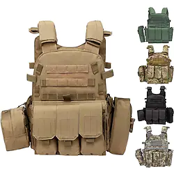 tactical vest softair vest waterproof airsoft tactical vest barbarians adjustable combat vest for camping hiking cs field outdoor combat training Lightinthebox