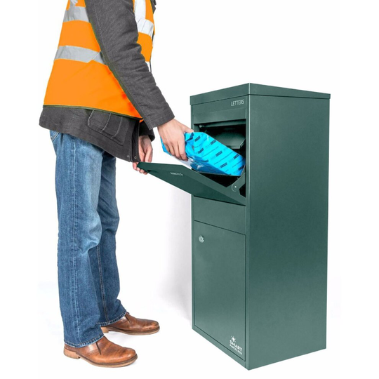 (Green) Smart Parcel Box Large Front & Rear Access