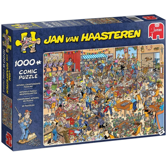 Jan Van Haasteren 1000 Piece National Championships Puzzling Jigsaw Puzzle