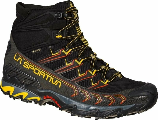 La Sportiva Mens Outdoor Shoes Ultra Raptor II Mid GTX Black/Yellow 43
