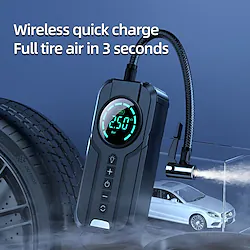 Car Air Compressor Portable Wireless Electric Air Pump with LED Light Cordless Tire Inflator Pump for Motorcycle Bicycle Balls Lightinthebox