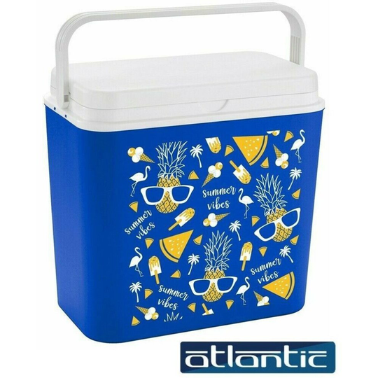 (Blue) Cooler Box 24 Litre Large Cool Box Thermal Camping Picnic Insulated Freezer Box