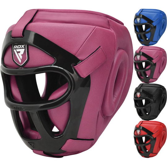 (Pink, Medium) RDX Head Gear for Boxing MMA Protection Headgear