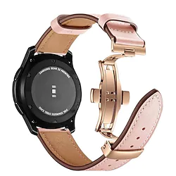 1 pcs Smart Watch Band for Samsung Galaxy Gear S2 Classic Watch 42mm Watch 3 41mm Watch Active 2 40mm / 44mm, Watch Active 40mm Watch 3 45mm, Watch 46mm 20mm 22mm Genuine Leather Smartwatch Strap Lightinthebox