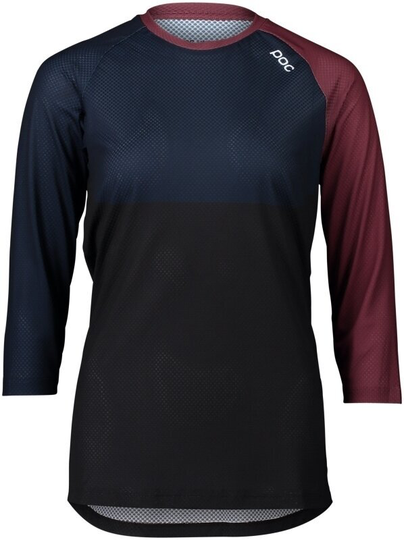 POC Women's Pure 3/4 Jersey Propylene Red/Turmaline Navy/Uranium Black 2XL