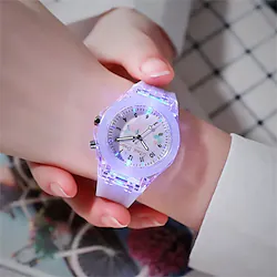 Multi-color Jelly Silicone Watch Luminous LED Students Boys Girls Electronic Watch Sports Watch Lightinthebox