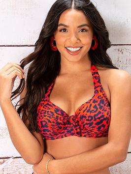 Pour Moi Heatwave Wild Halter Underwired Top - Multi