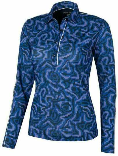 Galvin Green Monica Ventil8+ Women Polo Shirt Surf Blue/Navy/White M