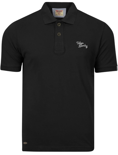 Polo Shirts Whidbey Piqué Polo Shirt in Black - Tokyo Laundry / S - Tokyo Laundry