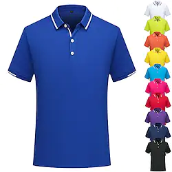 Men's Women's Golf Shirt Tennis Shirt Breathable Quick Dry Moisture Wicking Short Sleeve T Shirt Top Solid Color Summer Gym Workout Tennis Golf / Lightweight Lightinthebox