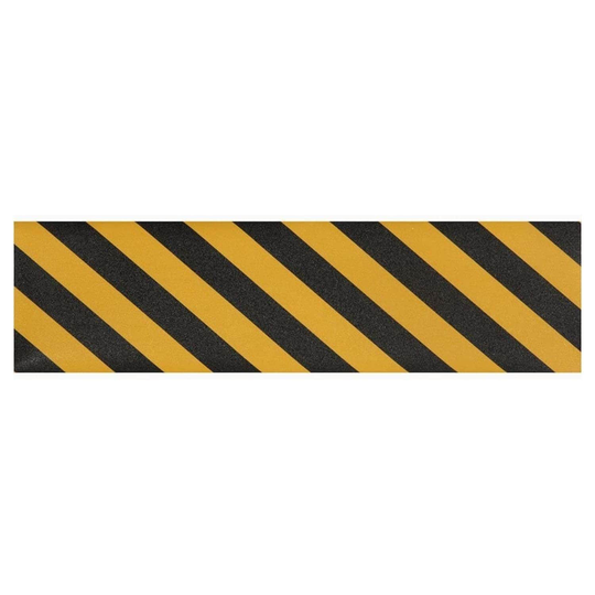 Jessup Black Yellow Stripe Hazard Skateboard Grip