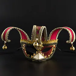 Venetian Mask Masquerade Mask Half Mask Inspired by Cosplay Venetian Red Blue Halloween Carnival Masquerade Adults' Women's Female Lightinthebox