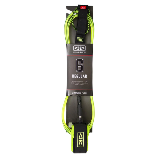 Ocean And Earth 6ft Regular Leash - Lime