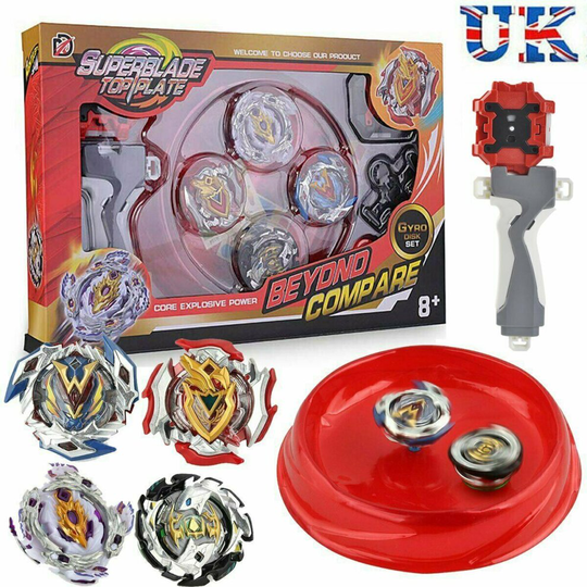 Boxed bayblade Beyblade Burst Set With 2 Launcher Fight Battle Kid Toy