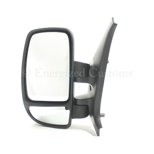 Renault Master Van 2003-2010 Manual Wing Door Mirror Black Cover Passenger Side