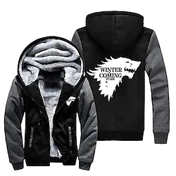 Inspired by Vikings valhalla Hoodie Anime Outerwear Anime Graphic Outerwear For Men's Women's Unisex Adults' Hot Stamping 100% Polyester Casual Daily Lightinthebox