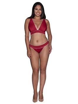 Curvy Kate Poolside Bikini Brief - Red