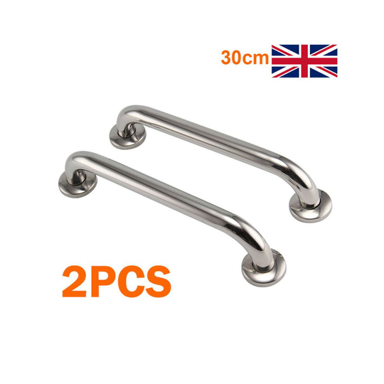 2pcs SafetyAid Bath Shower Hand Grip Grab Towel Rail Bar Handle 300mm