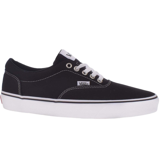 (11, Black/White) Vans Mens Doheny Casual Low Top Canvas Sneakers Trainers Shoes