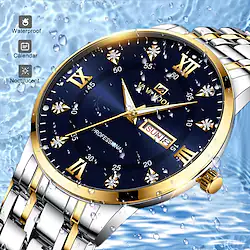 Quartz Watch for Men Analog - Digital Quartz Luminous Casual Waterproof Calendar Noctilucent Metal Stainless Steel Fashion Rustic Theme Lightinthebox