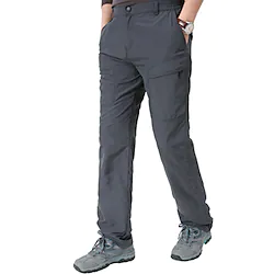 Men's Cargo Pants Trousers Elastic Waist Multi Pocket Straight Leg Plain Comfort Quick Dry Full Length Outdoor Casual Daily Cotton Blend Stylish Classic Style ArmyGreen Black Lightinthebox