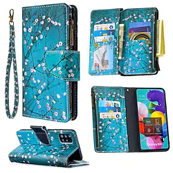 Case For Samsung Galaxy S22 S21 Plus Ultra A72 A52 A42 A32 Note 10 Plus Wallet Card Holder with Stand Full Body Cases Flower PU Leather Lightinthebox