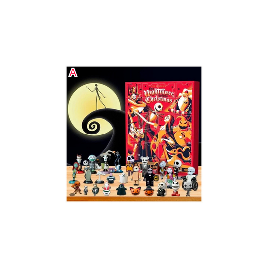 (A) Halloween Gifts 24 Days Advent Calendar Doll Blind Selection Countdown Blind Box