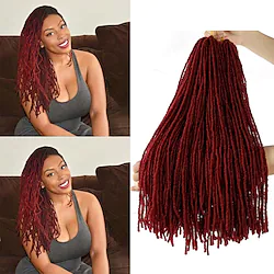 Faux Locs Dreadlocks Nu Locs Box Braids Natural Color Synthetic Hair Braiding Hair 4 Pieces Christmas Party Wigs Lightinthebox