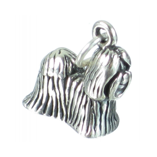Shih Tzu sterling silver charm .925 x 1 Shitsu ShihTzu Dog charms